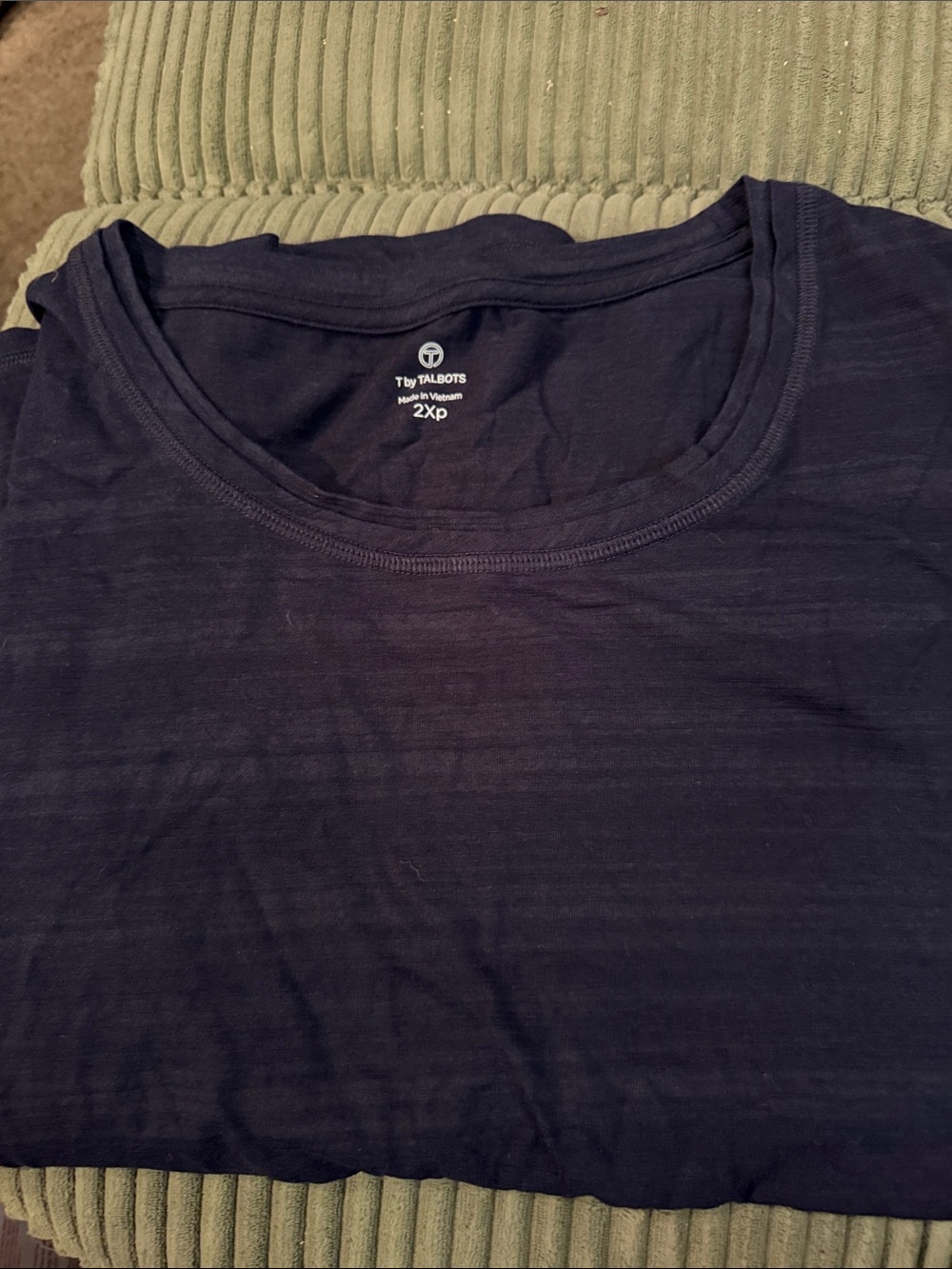 Talbots Men’s Dark Navy Short Sleeve Crewneck Tee